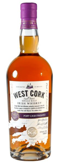Image sur West Cork Single Malt Whiskey Port Cask Finish 43° 0.7L